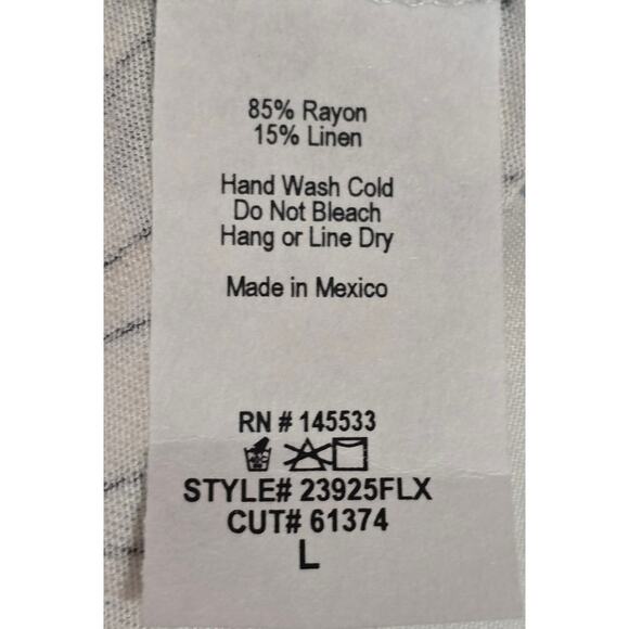 W5 Anthropologie Brand Scoop Neck Loose Fit Bicyclye Linen Unicyle Blouse Large - Picture 3 of 4